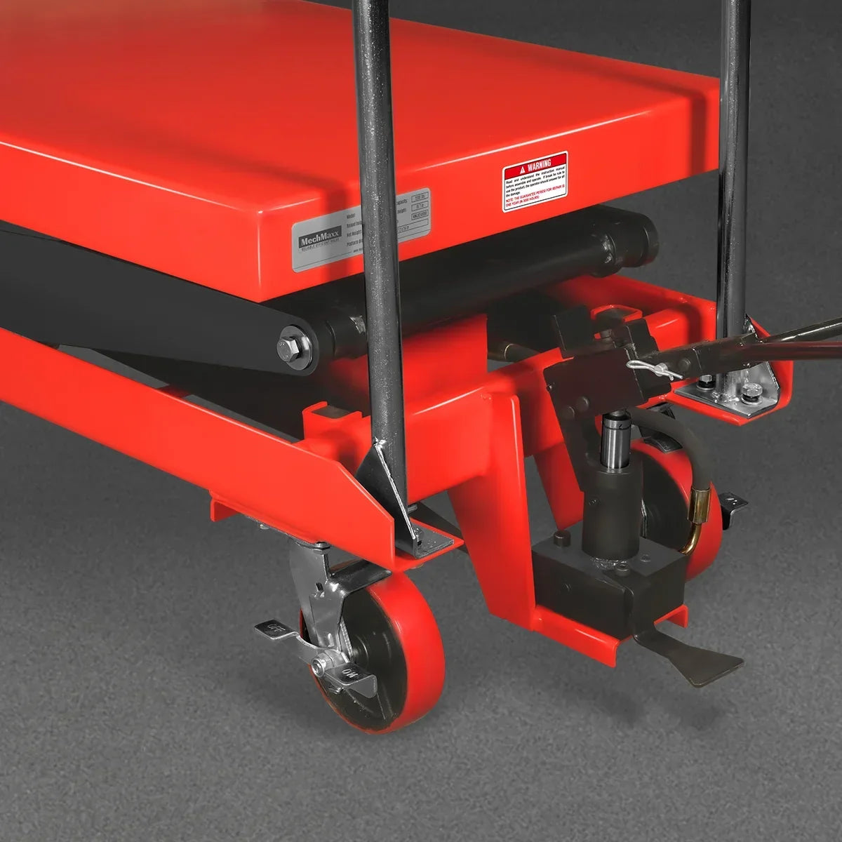 Mobile Double Scissor Lift Table Cart 2200lbs Capacity,  Platform Size,  47.2" x 24",  Height 66.9" ,  TFD22