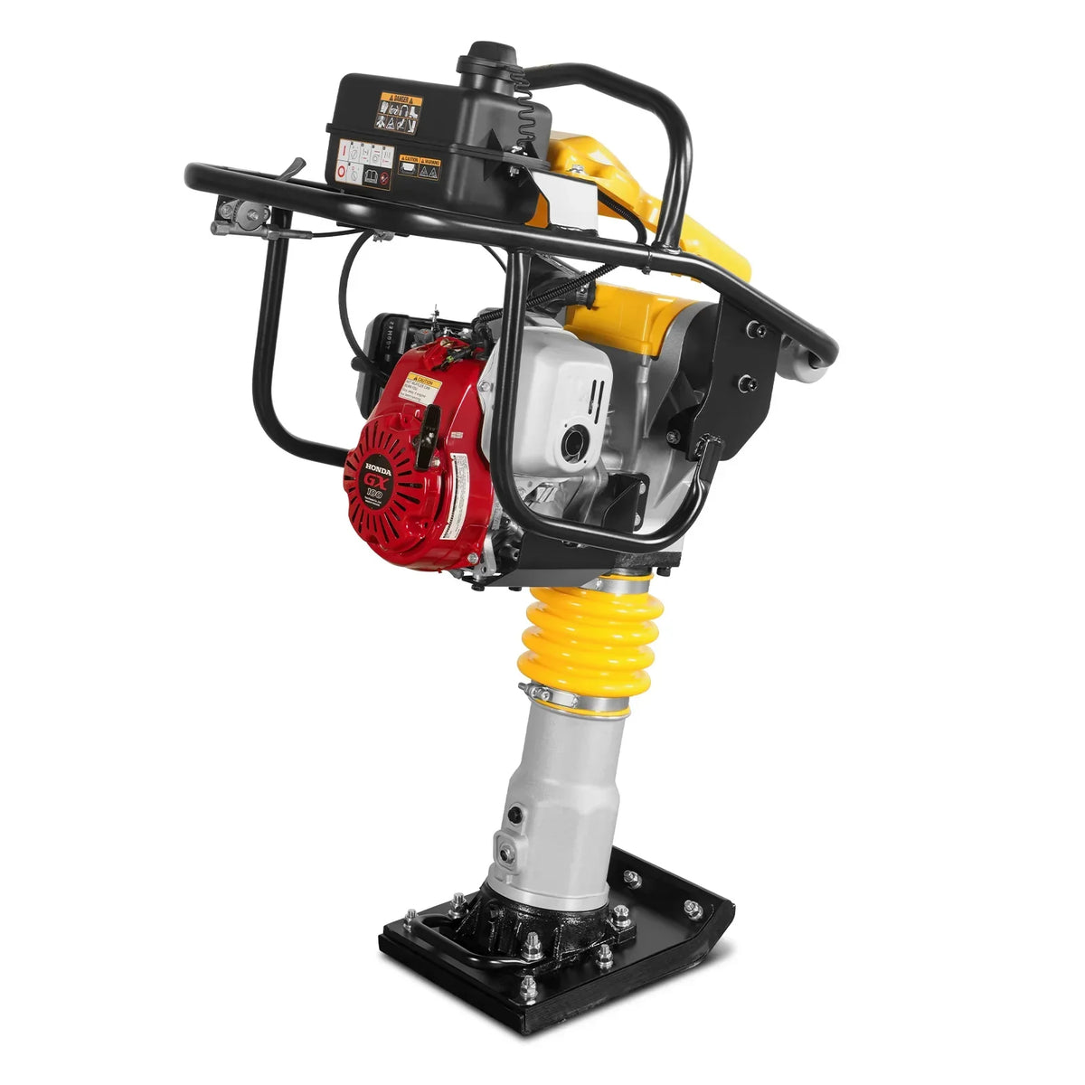 Honda GX100 Tamping Rammer with Wheel Kit, 2250 lb Impact Force Jumping Jack Tamper Compactor for Soil, Gravel, Backfill and Foundation, TR60H