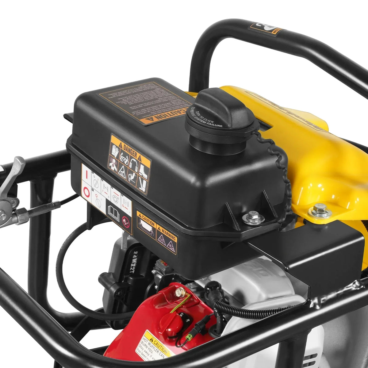Honda GXR120 Tamping Rammer with Wheel Kit, 3150 lb Impact Force Jumping Jack Tamper Compactor for Soil, Gravel, Backfill and Foundation, TR75H