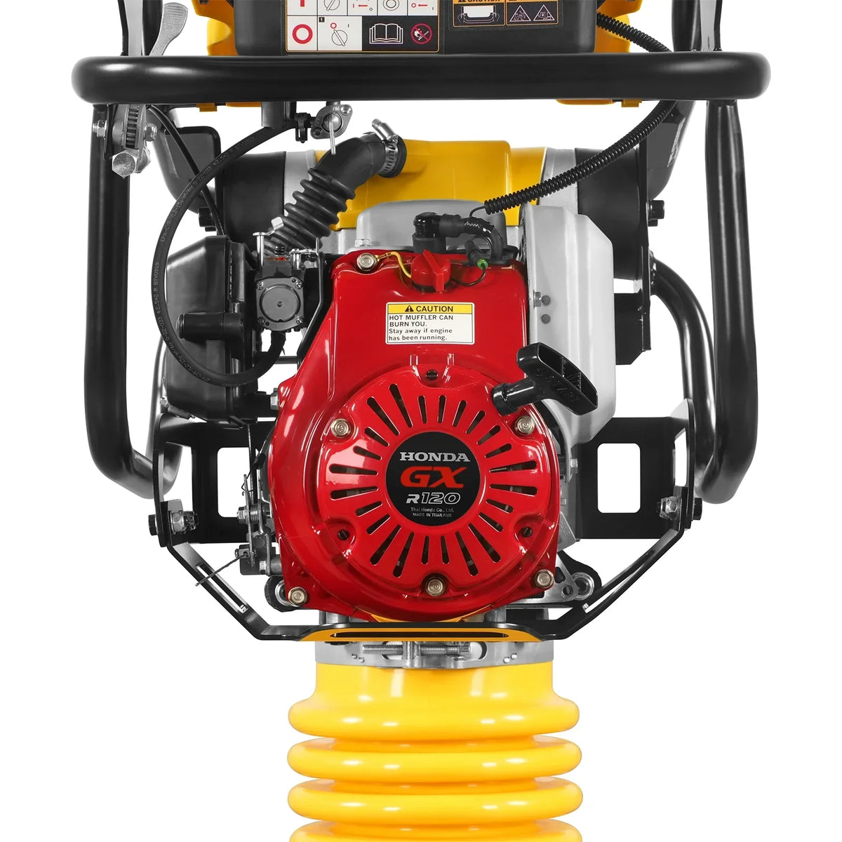 Honda GXR120 Tamping Rammer with Wheel Kit, 3150 lb Impact Force Jumping Jack Tamper Compactor for Soil, Gravel, Backfill and Foundation, TR75H