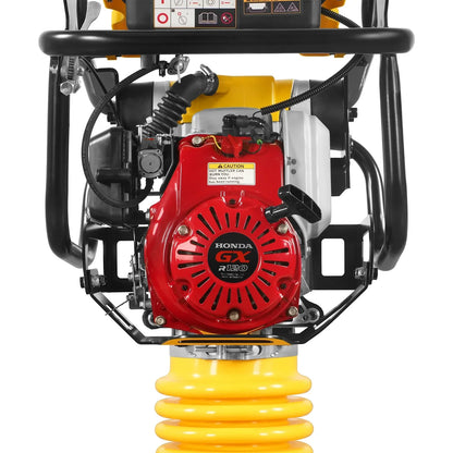 Honda GXR120 Tamping Rammer with Wheel Kit, 3150 lb Impact Force Jumping Jack Tamper Compactor for Soil, Gravel, Backfill and Foundation, TR75H