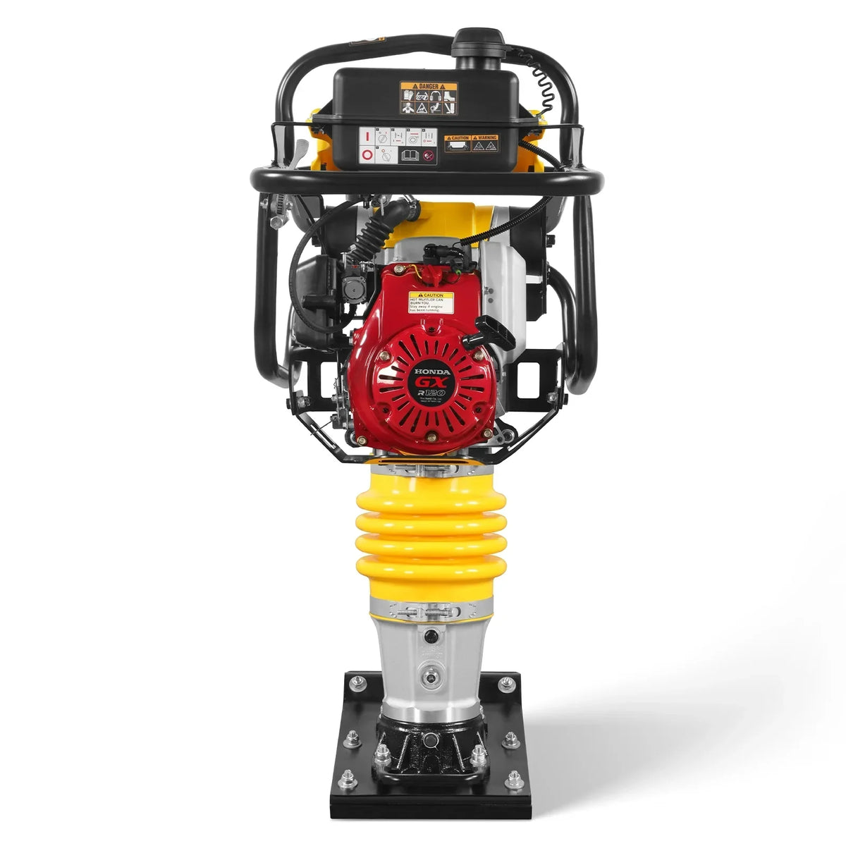 Honda GXR120 Tamping Rammer with Wheel Kit, 3150 lb Impact Force Jumping Jack Tamper Compactor for Soil, Gravel, Backfill and Foundation, TR75H