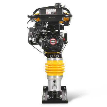 6.5 HP Tamping Rammer with Wheel Kit, 2700 lb Impact Force Jumping Jack Tamper Compactor for Soil, Gravel, Backfill and Foundation, TR90L