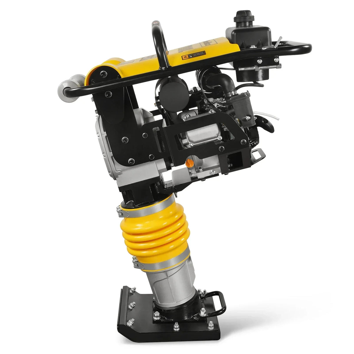6.5 HP Tamping Rammer with Wheel Kit, 2700 lb Impact Force Jumping Jack Tamper Compactor for Soil, Gravel, Backfill and Foundation, TR90L