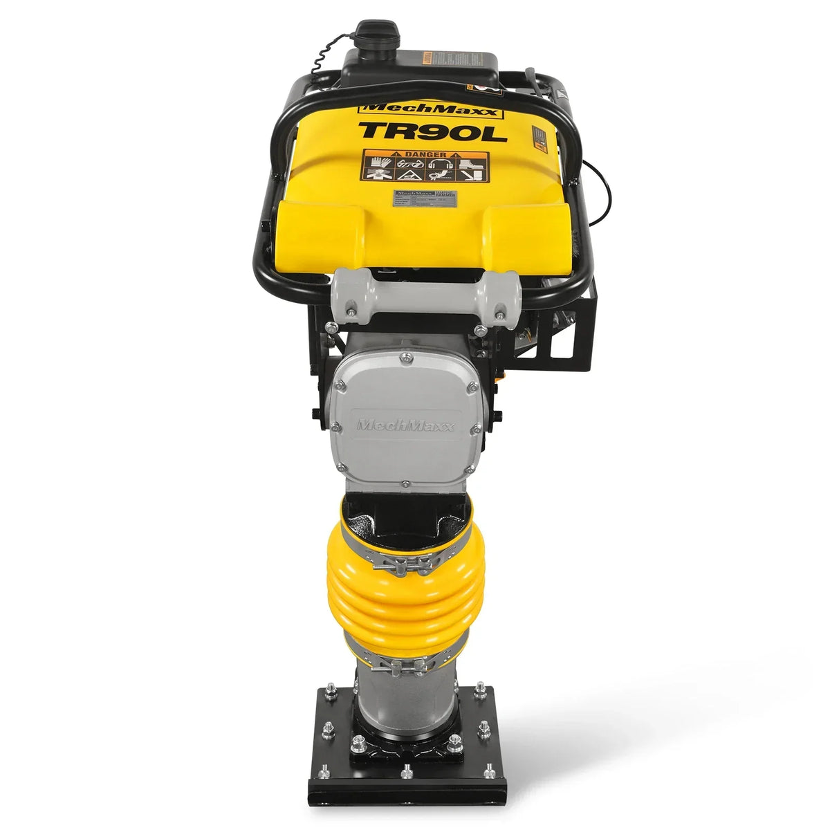 6.5 HP Tamping Rammer with Wheel Kit, 2700 lb Impact Force Jumping Jack Tamper Compactor for Soil, Gravel, Backfill and Foundation, TR90L