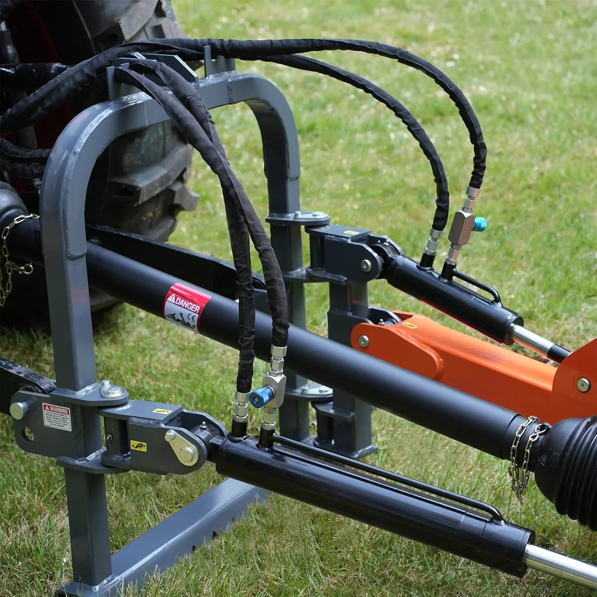 24'' Cutting Wheel Hydraulic Cylinders Stump Grinder,  (PTO Shaft Included with Slip Clutch) ,  35-60hp,   TSG61