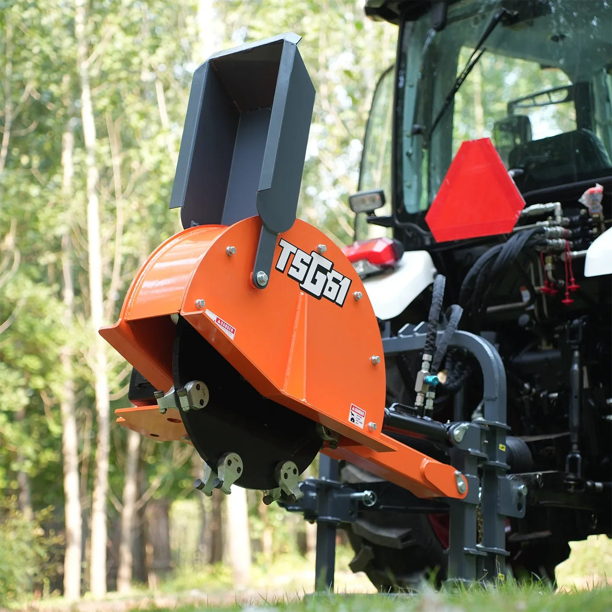 24'' Cutting Wheel Hydraulic Cylinders Stump Grinder,  (PTO Shaft Included with Slip Clutch) ,  35-60hp,   TSG61