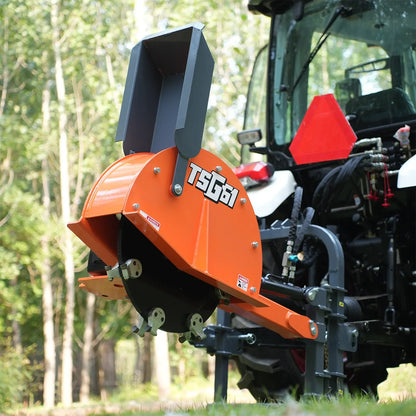 24'' Cutting Wheel Hydraulic Cylinders Stump Grinder,  (PTO Shaft Included with Slip Clutch) ,  35-60hp,   TSG61