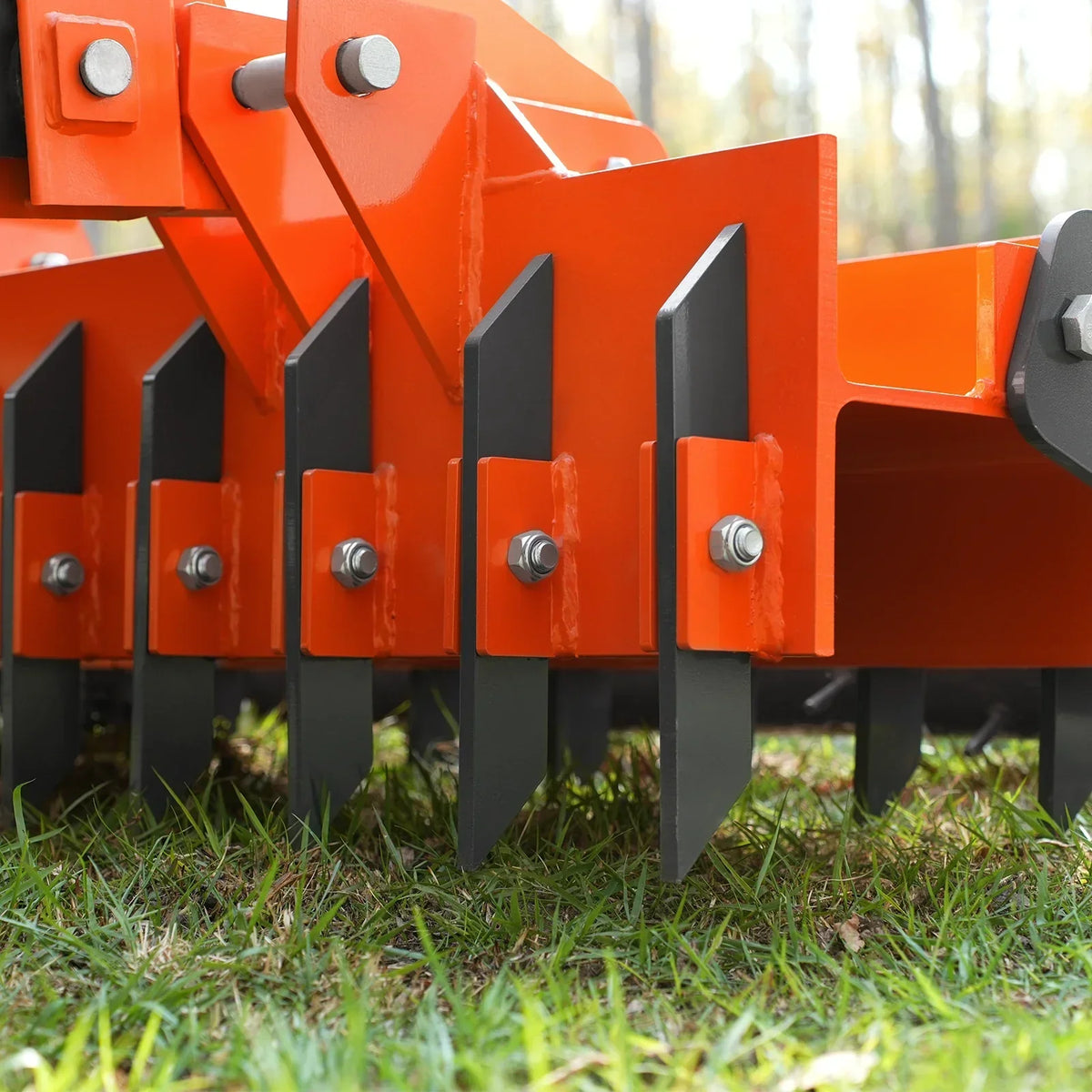 84" Heavy Duty Soil Pulverizer,  Single Spiked Roller,  29 Shanks,  Category 1 and 2,  3 Point Hitch Tractor Attachment,  TSP84