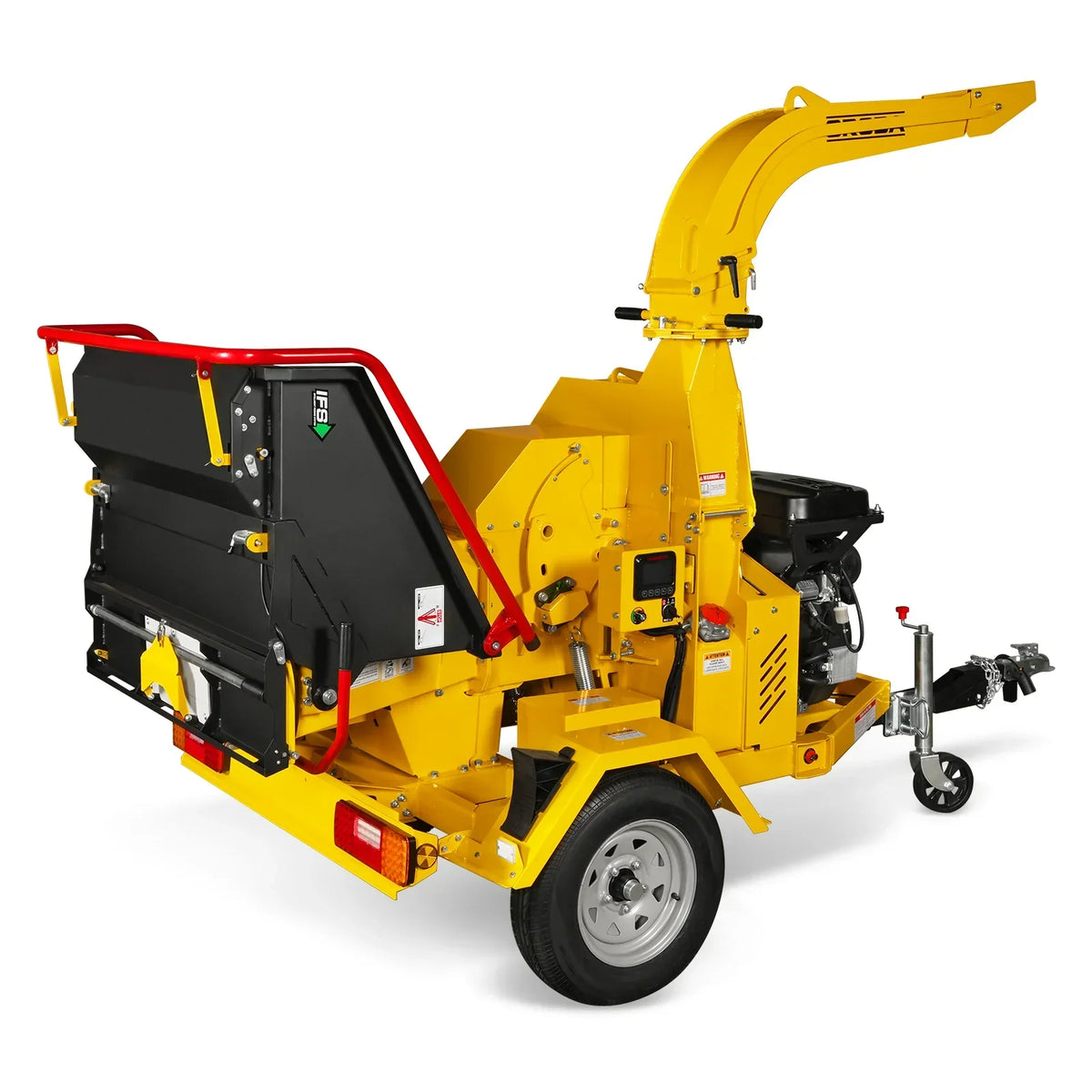 35hp 1000cc ZONSEN E-Start 8 inch Gas Powered Commerical Wood Chipper with Intelligent Hydraulic Feeding System ,  CROBA TX1000