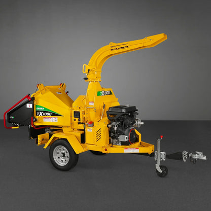 35hp 1000cc ZONSEN E-Start 8 inch Gas Powered Commerical Wood Chipper with Intelligent Hydraulic Feeding System ,  CROBA TX1000