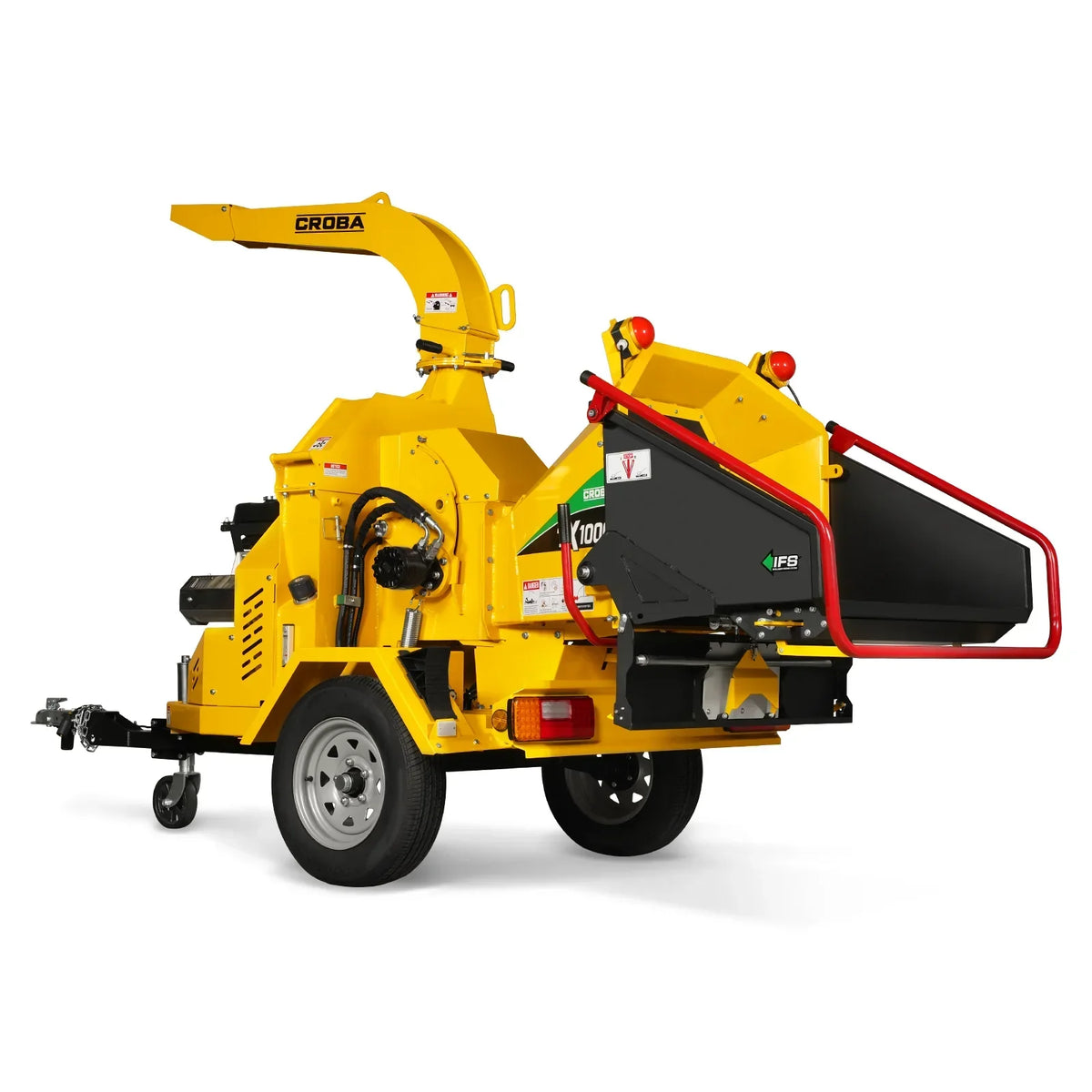 35hp 1000cc ZONSEN E-Start 8 inch Gas Powered Commerical Wood Chipper with Intelligent Hydraulic Feeding System ,  CROBA TX1000