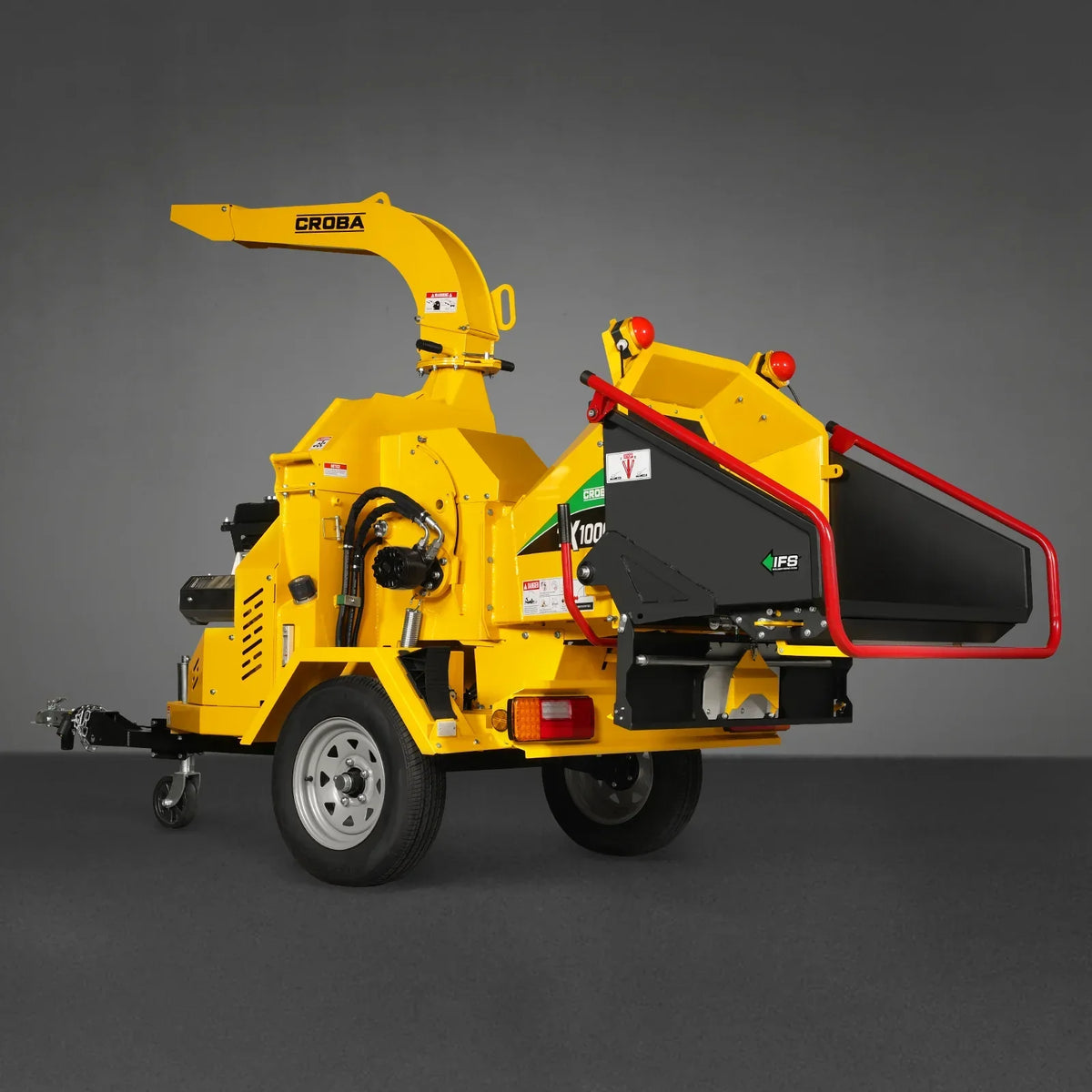 35hp 1000cc ZONSEN E-Start 8 inch Gas Powered Commerical Wood Chipper with Intelligent Hydraulic Feeding System ,  CROBA TX1000