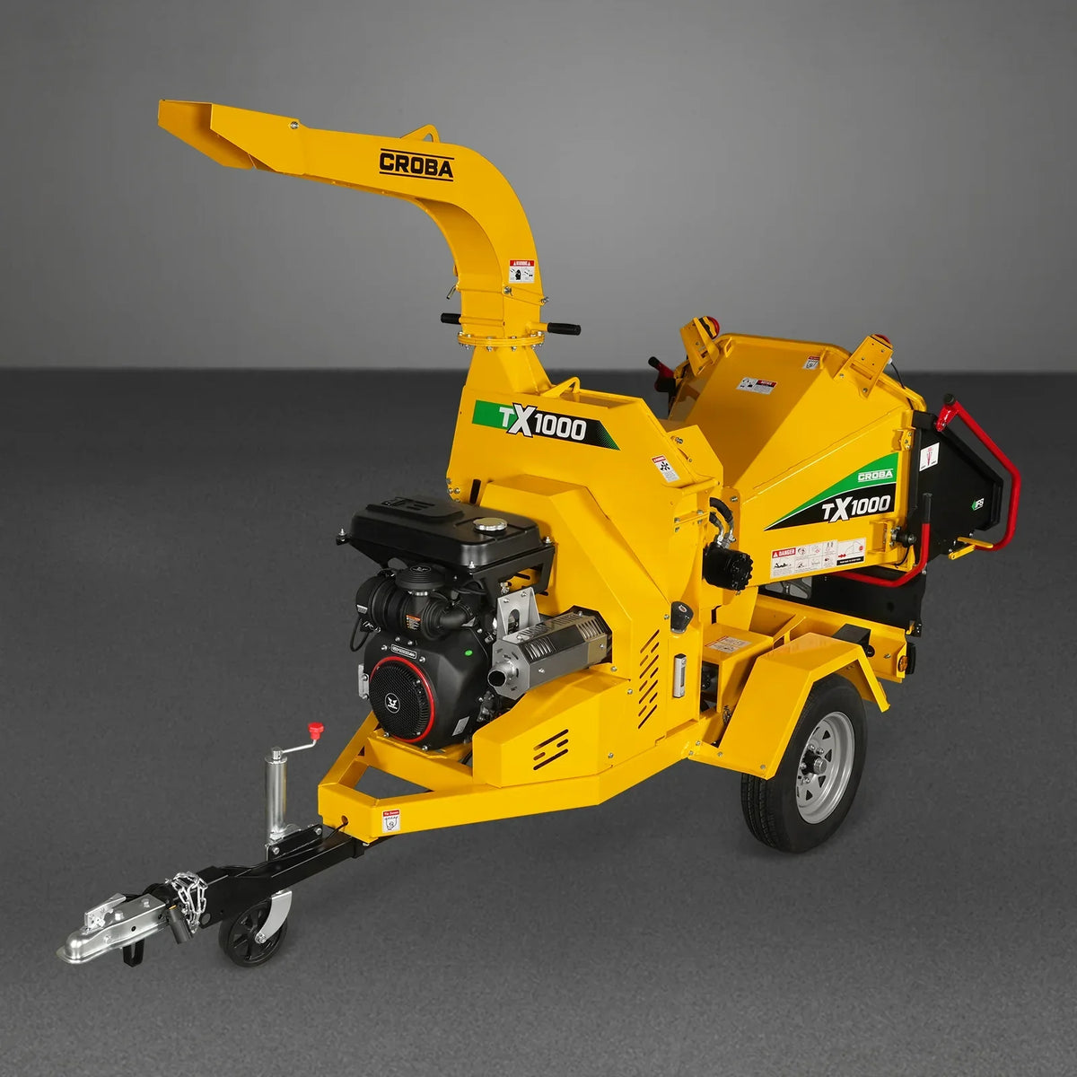 35hp 1000cc ZONSEN E-Start 8 inch Gas Powered Commerical Wood Chipper with Intelligent Hydraulic Feeding System ,  CROBA TX1000