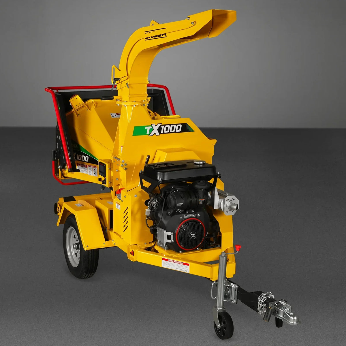35hp 1000cc ZONSEN E-Start 8 inch Gas Powered Commerical Wood Chipper with Intelligent Hydraulic Feeding System ,  CROBA TX1000