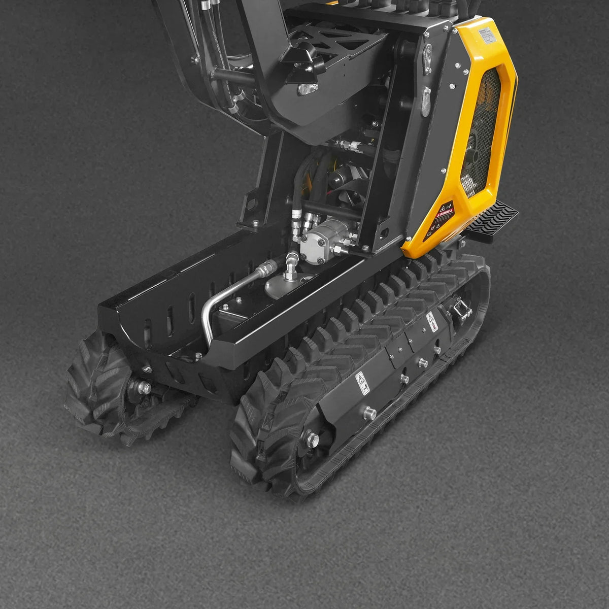 1100lb 420cc E-start Gas Engine Stand-ON Hydraulic Track Dumper Hydraulic Tipping and Lifting with Self-Loading,  T80HL