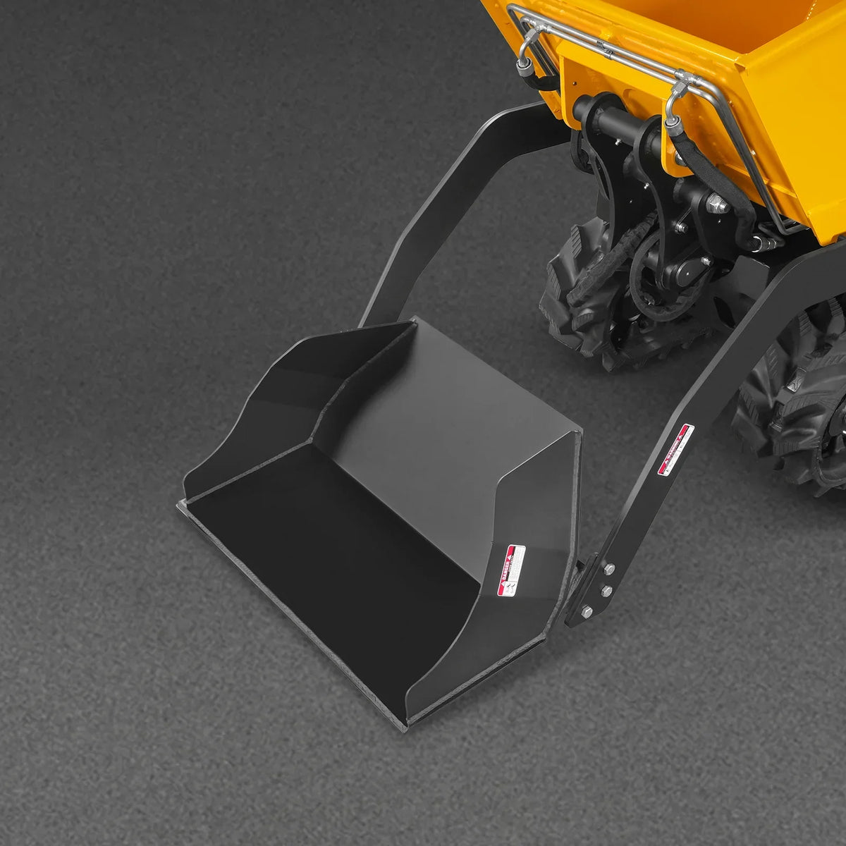 1100lb 420cc E-start Gas Engine Stand-ON Hydraulic Track Dumper Hydraulic Tipping and Lifting with Self-Loading,  T80HL