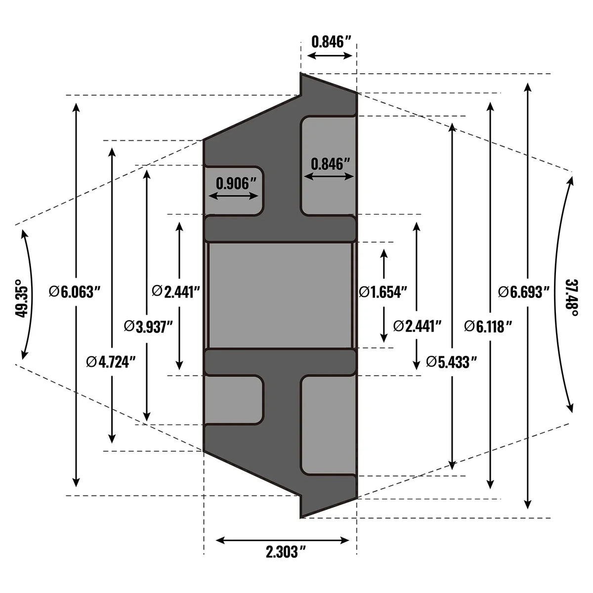 Truck Cone Kit for WB Wheel Balancer (for SKU: 200009, 200010)
