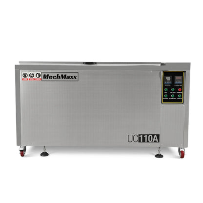 114 Gal / 432L Heavy Duty Industrial Ultrasonic Parts Washer, 28kHz 60 Transducers, Oil Skimmer, SS304 Tank, 10kW Heater, 208–240V 3 Phase Power
