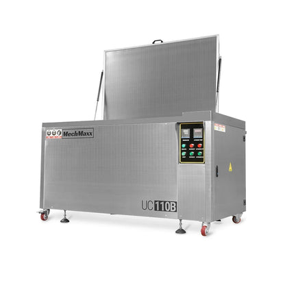 114 Gal / 432L Heavy Duty Industrial Ultrasonic Parts Washer, 28kHz 60 Transducers , SS304 Tank, 10kW Heater, 208–240V 3 Phase Power