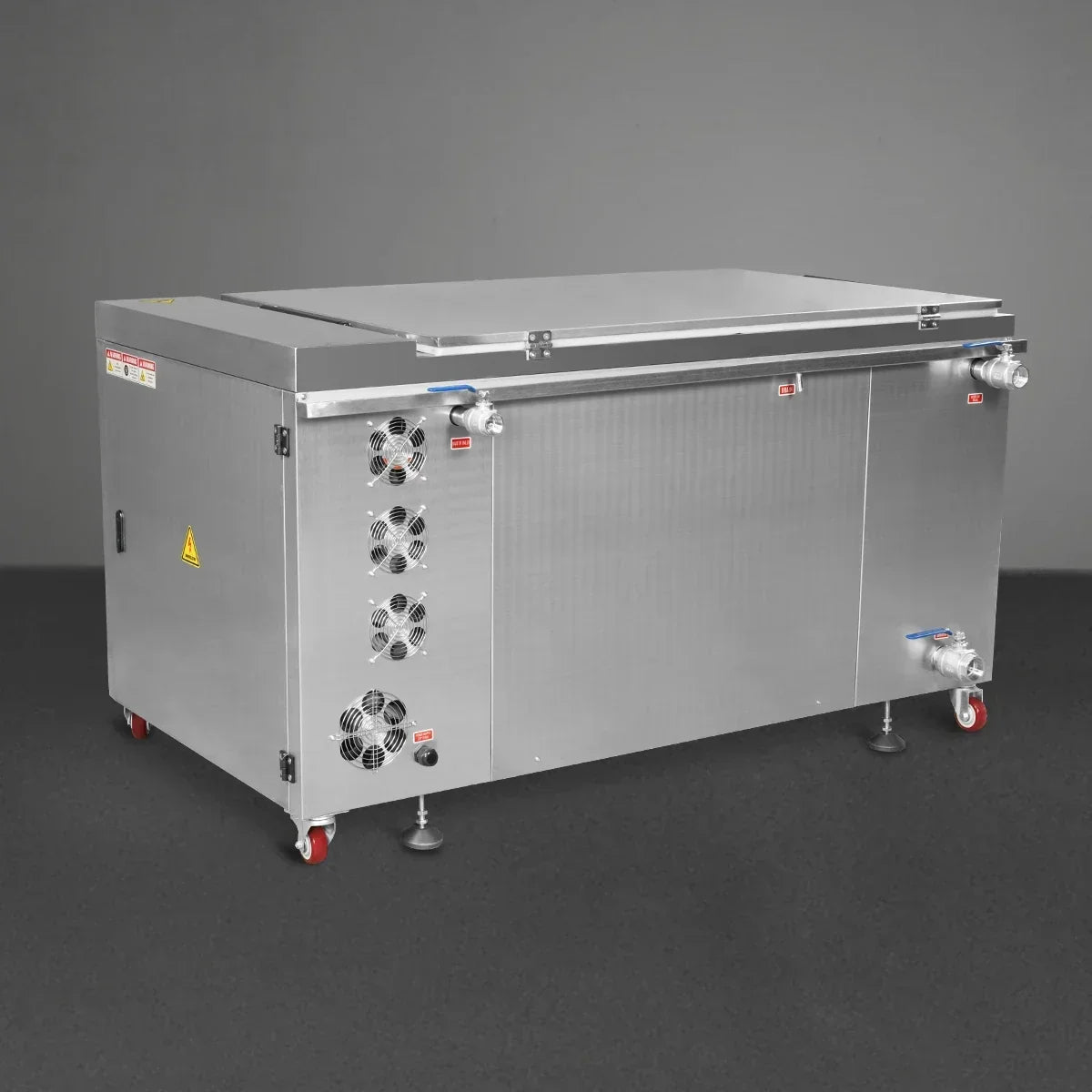 114 Gal / 432L Heavy Duty Industrial Ultrasonic Parts Washer, 28kHz 60 Transducers , SS304 Tank, 10kW Heater, 208–240V 3 Phase Power