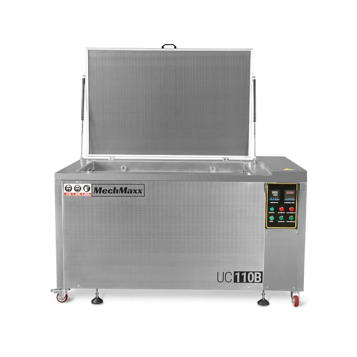114 Gal / 432L Heavy Duty Industrial Ultrasonic Parts Washer, 28kHz 60 Transducers , SS304 Tank, 10kW Heater, 208–240V 3 Phase Power