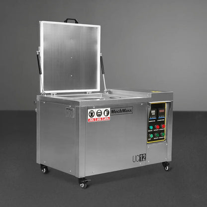 12 Gal / 47 L Heavy Duty Industrial Ultrasonic Parts Washer, 28kHz 9 Transducers , SS304 Tank, 6.6kW Heater, 208–240V 1 Phase Power
