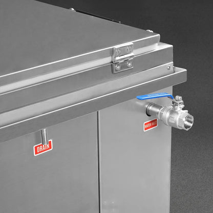 12 Gal / 47 L Heavy Duty Industrial Ultrasonic Parts Washer, 28kHz 9 Transducers , SS304 Tank, 6.6kW Heater, 208–240V 1 Phase Power