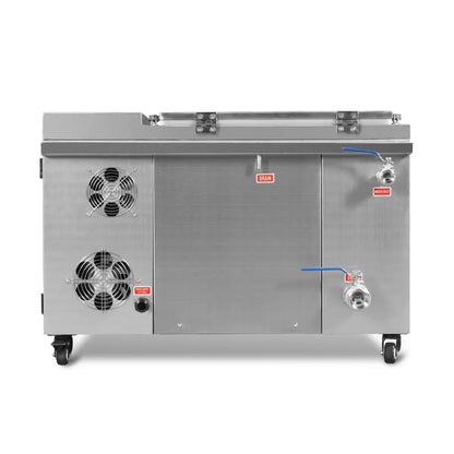 12 Gal / 47 L Heavy Duty Industrial Ultrasonic Parts Washer, 28kHz 9 Transducers , SS304 Tank, 6.6kW Heater, 208–240V 1 Phase Power