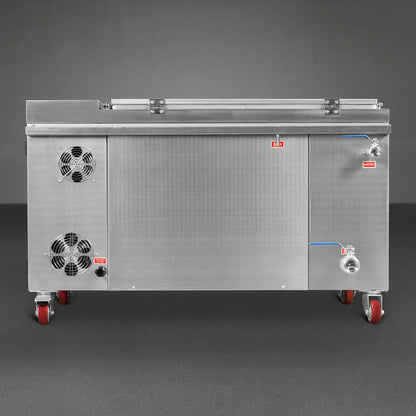 32 Gal / 120L Heavy Duty Industrial Ultrasonic Parts Washer, 28kHz 20 Transducers , SS304 Tank, 6.6kW Heater, 208–240V 3 Phase Power