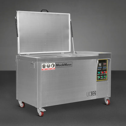 32 Gal / 120L Heavy Duty Industrial Ultrasonic Parts Washer, 28kHz 20 Transducers , SS304 Tank, 6.6kW Heater, 208–240V 3 Phase Power
