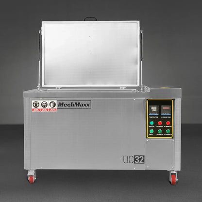 32 Gal / 120L Heavy Duty Industrial Ultrasonic Parts Washer, 28kHz 20 Transducers , SS304 Tank, 6.6kW Heater, 208–240V 3 Phase Power