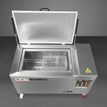 32 Gal / 120L Heavy Duty Industrial Ultrasonic Parts Washer, 28kHz 20 Transducers , SS304 Tank, 6.6kW Heater, 208–240V 3 Phase Power