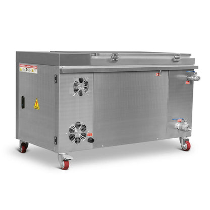 32 Gal / 120L Heavy Duty Industrial Ultrasonic Parts Washer, 28kHz 20 Transducers , SS304 Tank, 6.6kW Heater, 208–240V 3 Phase Power