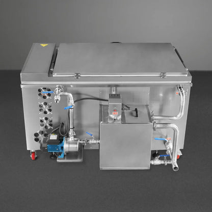 81 Gal / 308L Heavy Duty Industrial Ultrasonic Parts Washer, 28kHz 40 Transducers, Oil Skimmer, SS304 Tank, 10kW Heater, 208–240V 3 Phase Power