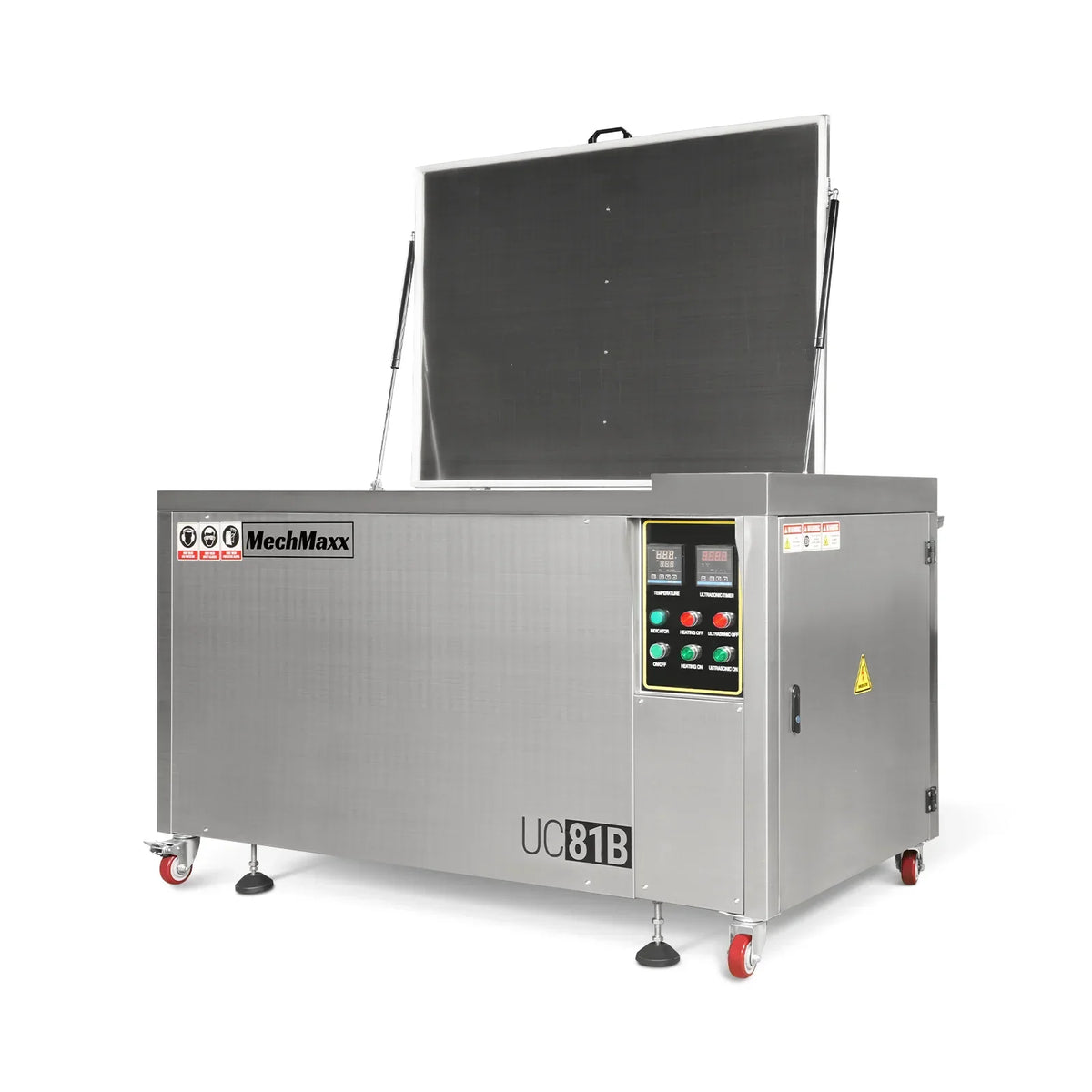 81 Gal / 308L Heavy Duty Industrial Ultrasonic Parts Washer, 28kHz 40 Transducers,  SS304 Tank, 10kW Heater, 208–240V 3 Phase Power