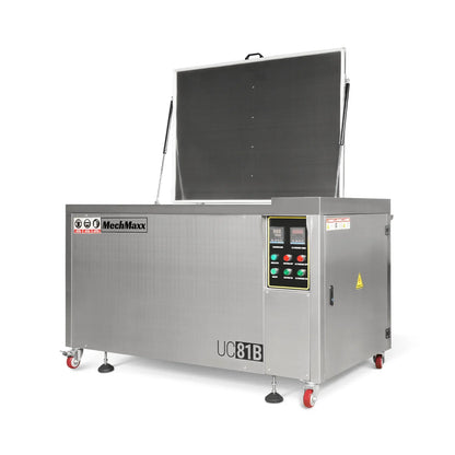 81 Gal / 308L Heavy Duty Industrial Ultrasonic Parts Washer, 28kHz 40 Transducers,  SS304 Tank, 10kW Heater, 208–240V 3 Phase Power