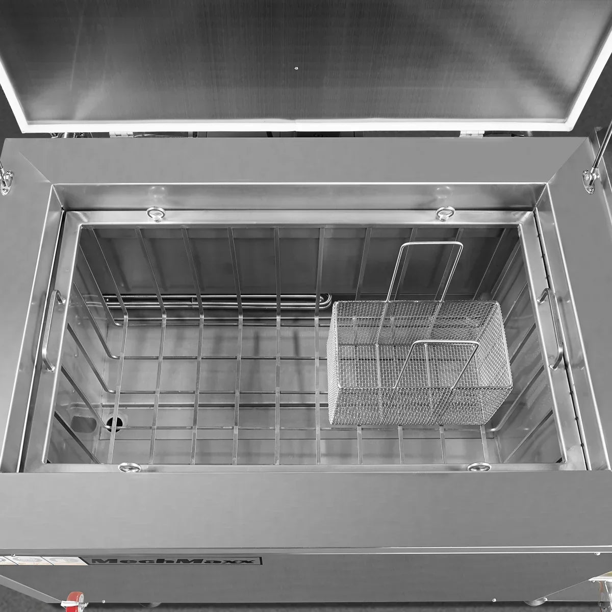 81 Gal / 308L Heavy Duty Industrial Ultrasonic Parts Washer, 28kHz 40 Transducers, Oil Skimmer, SS304 Tank, 10kW Heater, 208–240V 3 Phase Power