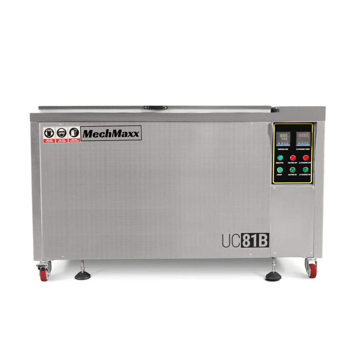81 Gal / 308L Heavy Duty Industrial Ultrasonic Parts Washer, 28kHz 40 Transducers,  SS304 Tank, 10kW Heater, 208–240V 3 Phase Power