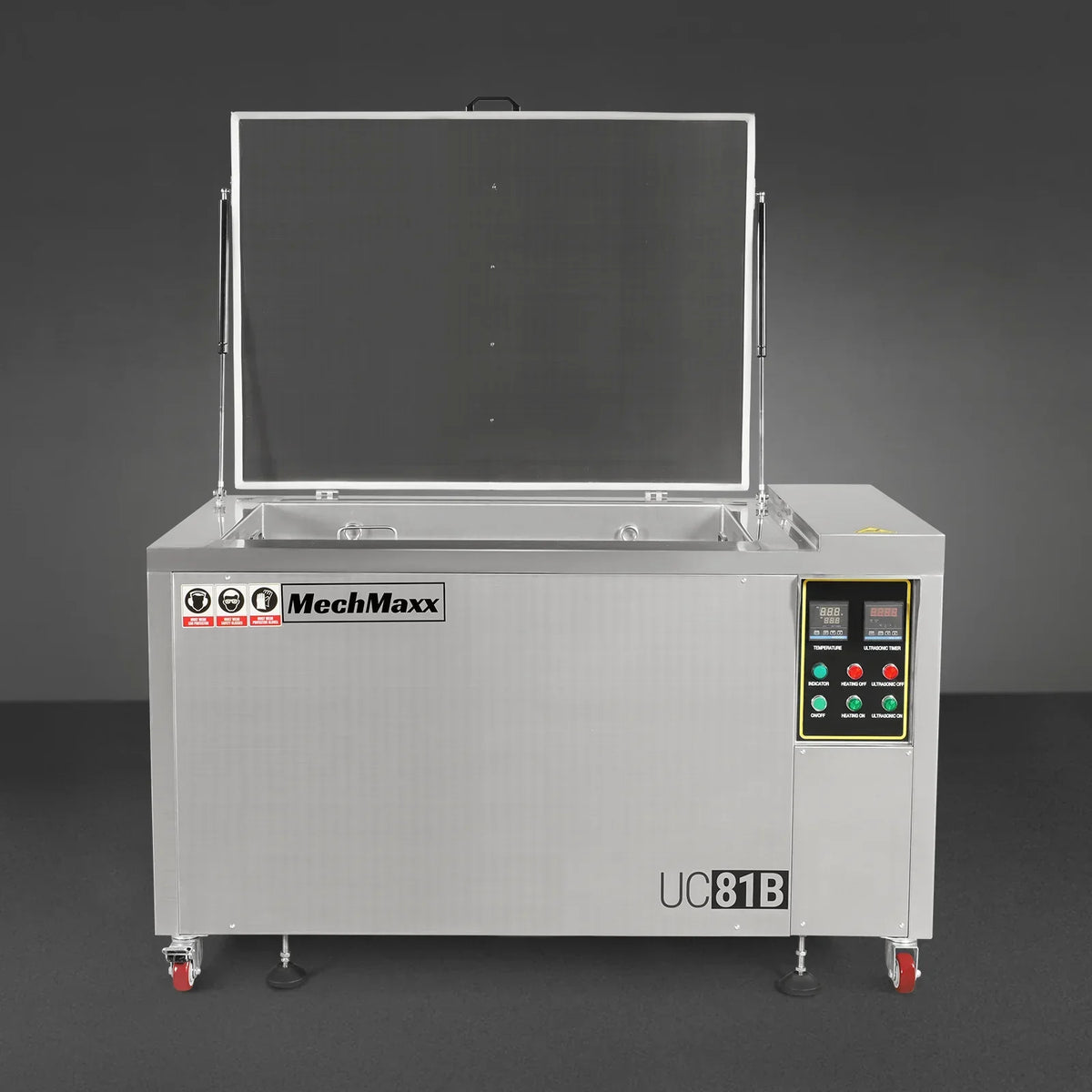 81 Gal / 308L Heavy Duty Industrial Ultrasonic Parts Washer, 28kHz 40 Transducers,  SS304 Tank, 10kW Heater, 208–240V 3 Phase Power