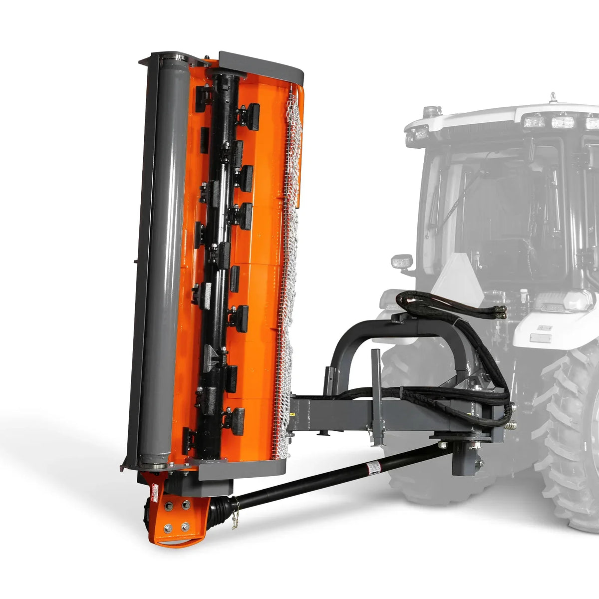 86" Heavy Duty 3 Point Offset Ditch Bank Verge Flail Mower Italy CMR Gearbox,  90-120HP,  PTO Driven,  VBM86