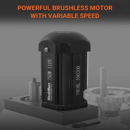 6"x20'' Benchtop Mill Drill Machine, Variable Speed, R8 Spindle, 1 HP, 110V, Brushless Motor Compact Milling Drilling Tool for Garage Shop, DIY Metalworking without Stand VM18L