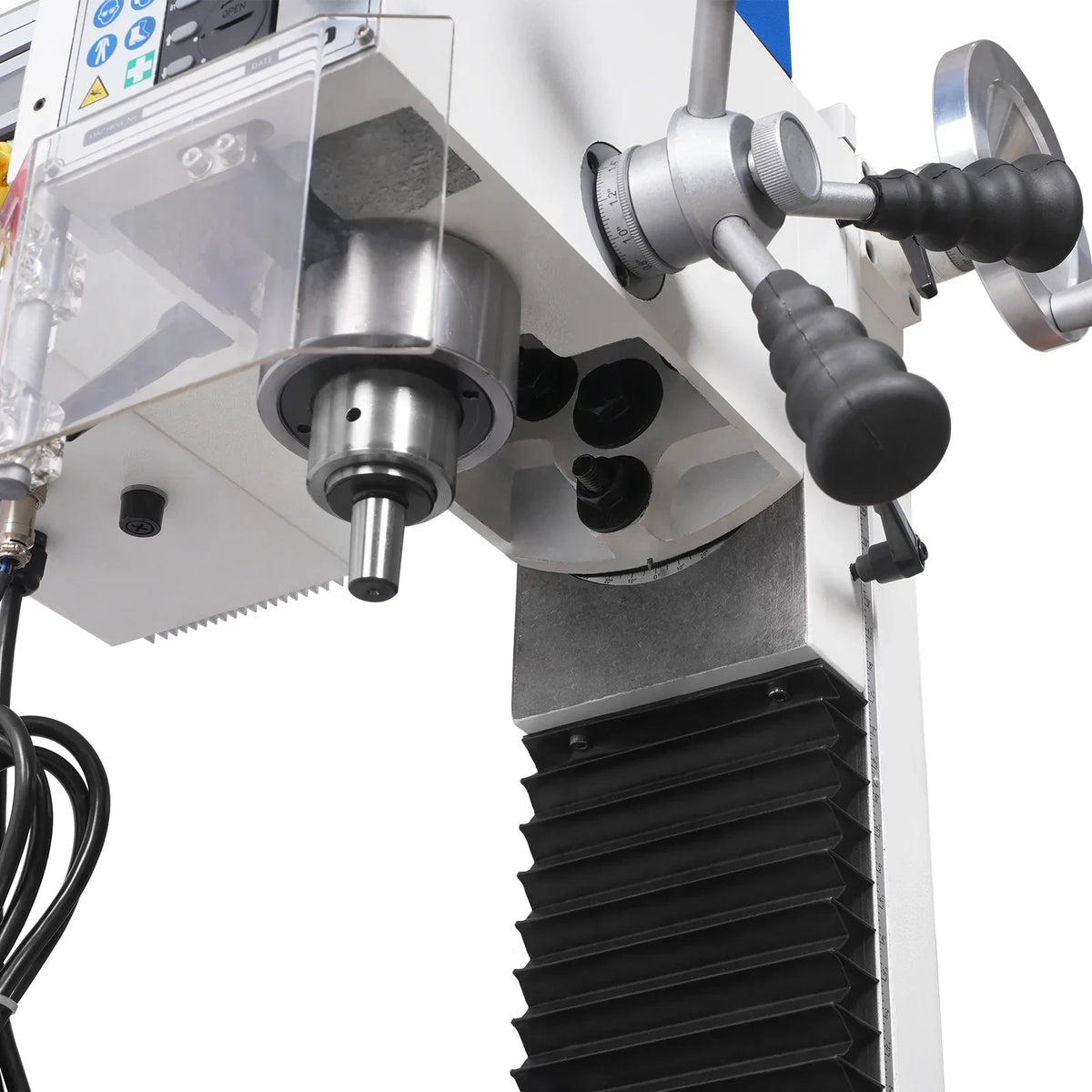 7‘’ x 27-1/2‘’ Benchtop Mini Mill Drill Machine, Variable Speed, Brshless Motor, R8 Spindle, 1.5 HP, 110V, Compact Milling Drilling Tool for Garage Shop, DIY Metalworking without Stand VM25L