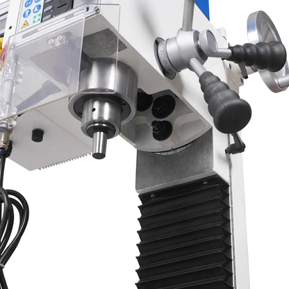 7‘’ x 27-1/2‘’ Benchtop Mini Mill Drill Machine, Variable Speed, Brshless Motor, R8 Spindle, 1.5 HP, 110V, Compact Milling Drilling Tool for Garage Shop, DIY Metalworking without Stand VM25L