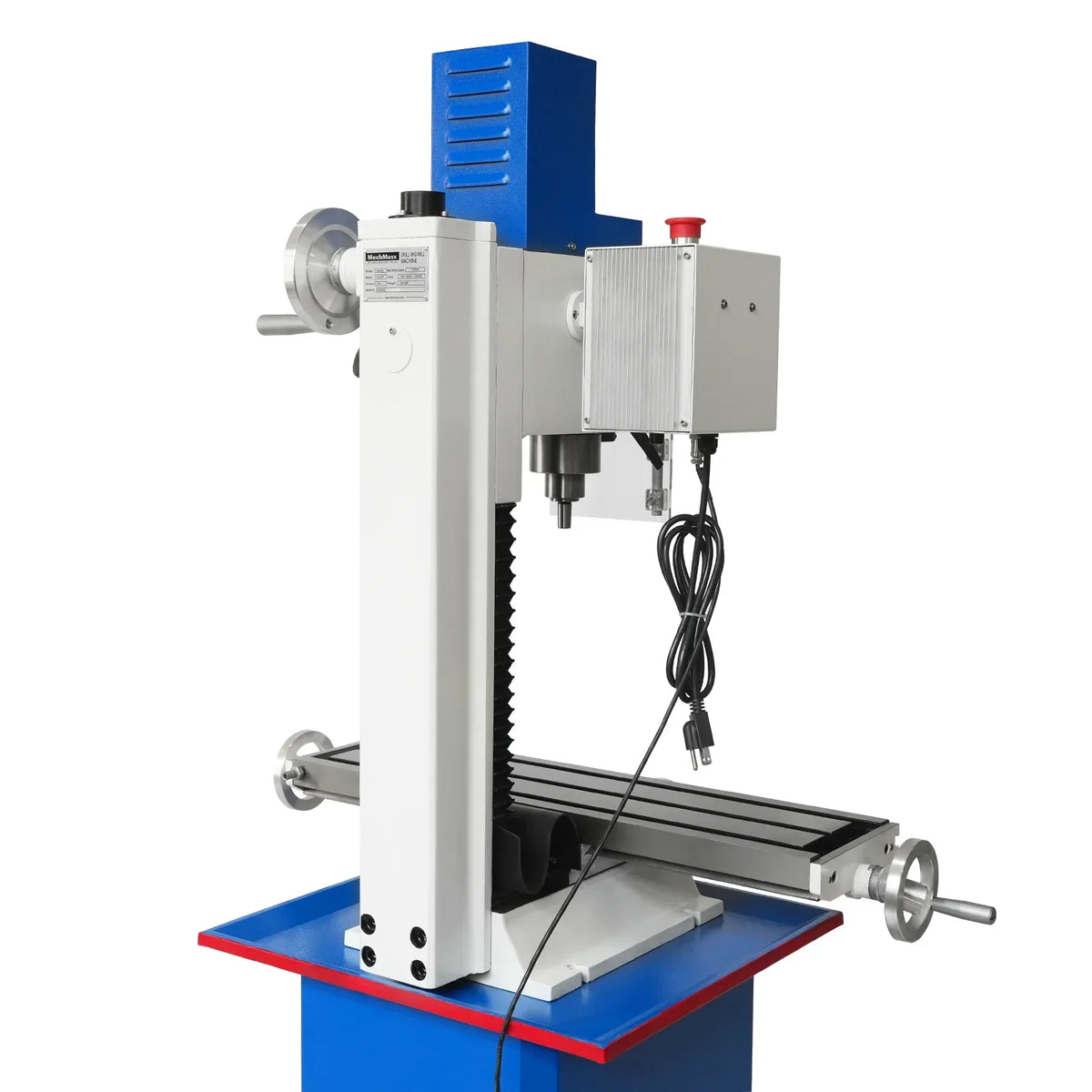 7‘’ x 27-1/2‘’ Benchtop Mini Mill Drill Machine, Variable Speed, Brshless Motor, R8 Spindle, 1.5 HP, 110V, Compact Milling Drilling Tool for Garage Shop, DIY Metalworking without Stand VM25L