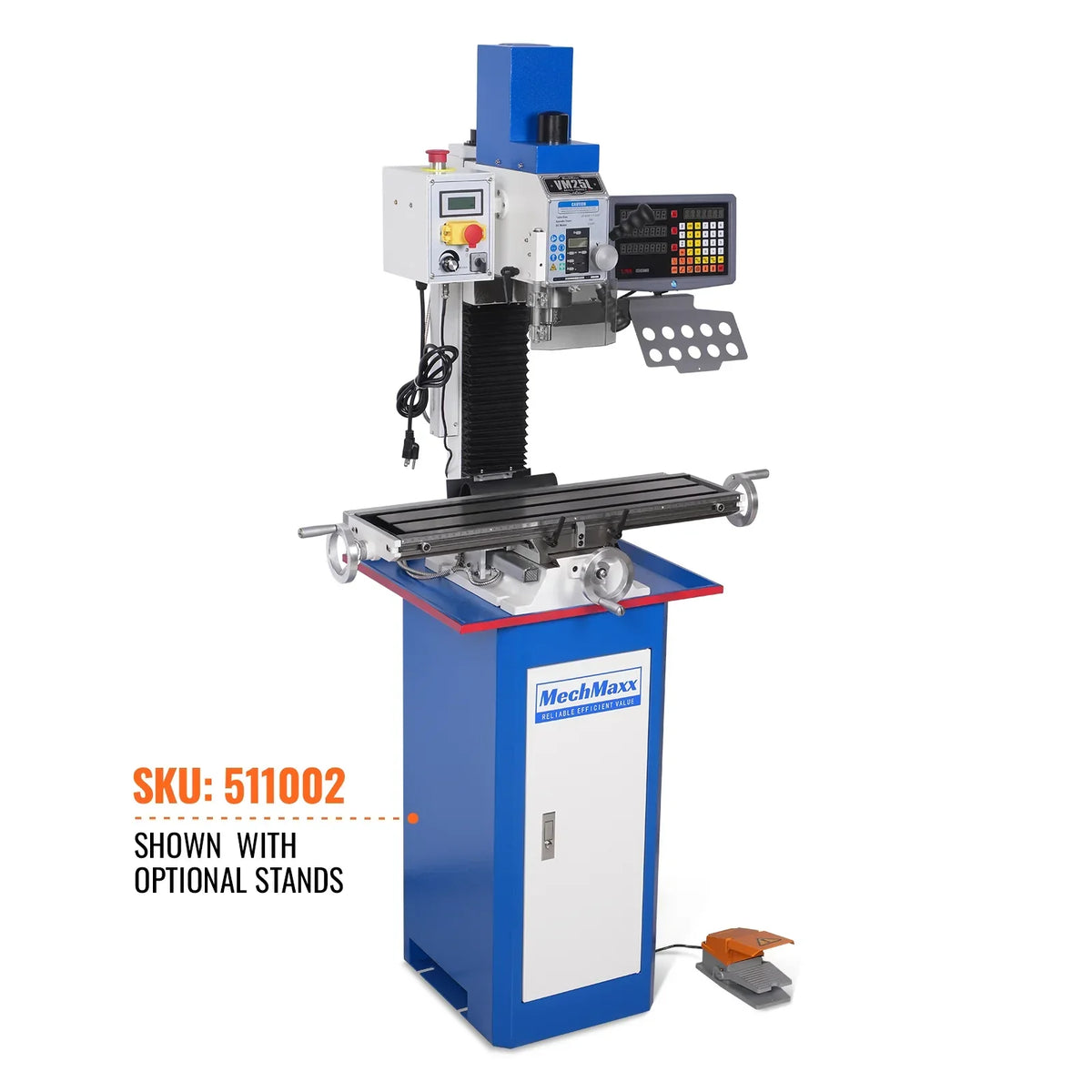 1.5HP 7‘’x 27-1/2‘’ Benchtop Mini Mill Drill Machine, Variable Speed, R8 Spindle, Brushless Motor, 110V, Compact Milling Drilling Tool for Garage Shop, DIY Metalworking without Stand VM25LD