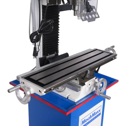 1.5HP 7‘’x 27-1/2‘’ Benchtop Mini Mill Drill Machine, Variable Speed, R8 Spindle, Brushless Motor, 110V, Compact Milling Drilling Tool for Garage Shop, DIY Metalworking without Stand VM25LD