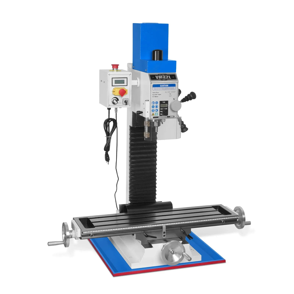 8-1/4"x33'' Industrial Benchtop Mill Drill Machine Brushless Motor, Variable Speed, R8 Spindle, 2 HP, 110V, Compact Milling Drilling Tool for Garage Shop, DIY Metalworking without Stand VM32L