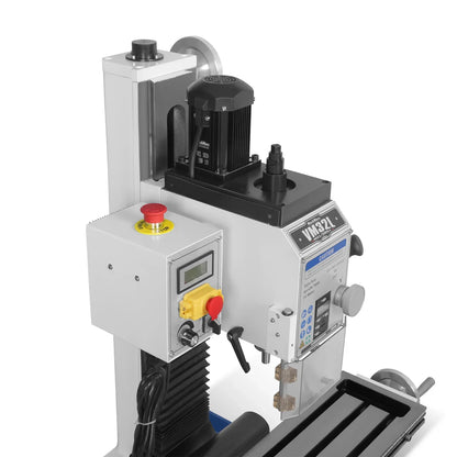 8-1/4"x33'' Industrial Benchtop Mill Drill Machine Brushless Motor, Variable Speed, R8 Spindle, 2 HP, 110V, Compact Milling Drilling Tool for Garage Shop, DIY Metalworking without Stand VM32L