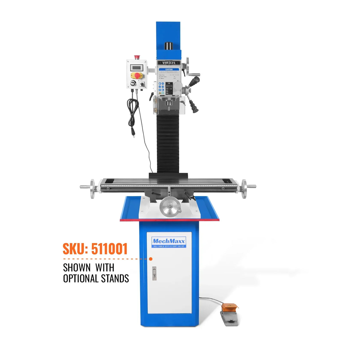 8-1/4"x33'' Industrial Benchtop Mill Drill Machine Brushless Motor, Variable Speed, R8 Spindle, 2 HP, 110V, Compact Milling Drilling Tool for Garage Shop, DIY Metalworking without Stand VM32L
